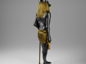 anubis soldier statue for vfx and games Modelo 3D