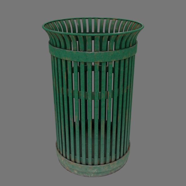public trashcan Modelo 3D .c4d .max .obj .3ds .fbx .stl .blend 