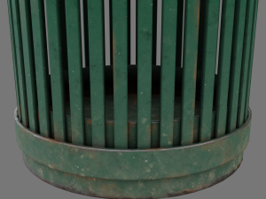 public trashcan Modelo 3D