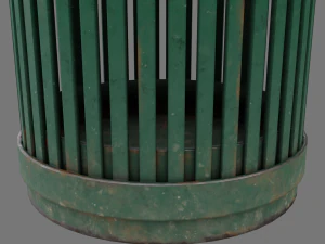 public trashcan 3D Model