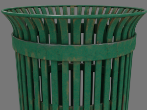 public trashcan Modelo 3D
