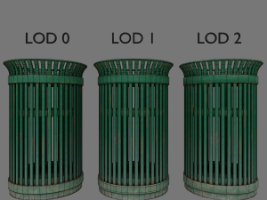 public trashcan Modelo 3D