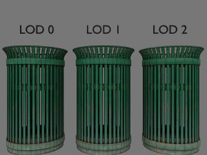 public trashcan 3D Model