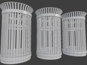 public trashcan Modelo 3D