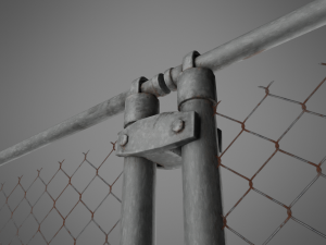 wire fence 3D-Modell