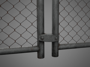 wire fence 3D-Modell