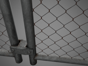 wire fence 3D-Modell