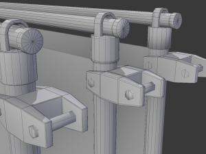wire fence 3D-Modell