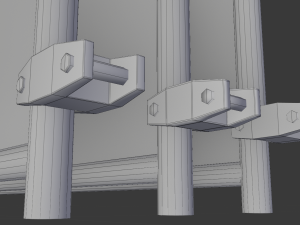 wire fence 3D-Modell