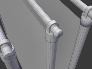 wire fence 3D-Modell
