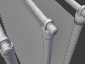 wire fence 3D Model