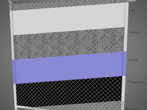wire fence 3D-Modell
