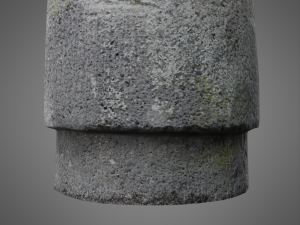 concrete bollard 3D 모델