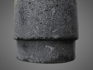 concrete bollard 3D 모델