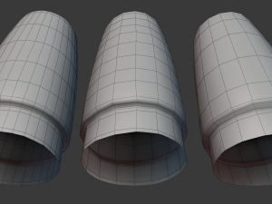 concrete bollard 3D 모델