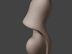 african wood statue 3D Model