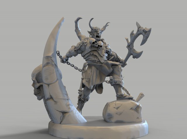 orco demonio stl Modèles 3D en vedette .c4d .max .obj .3ds .fbx .stl .blend 