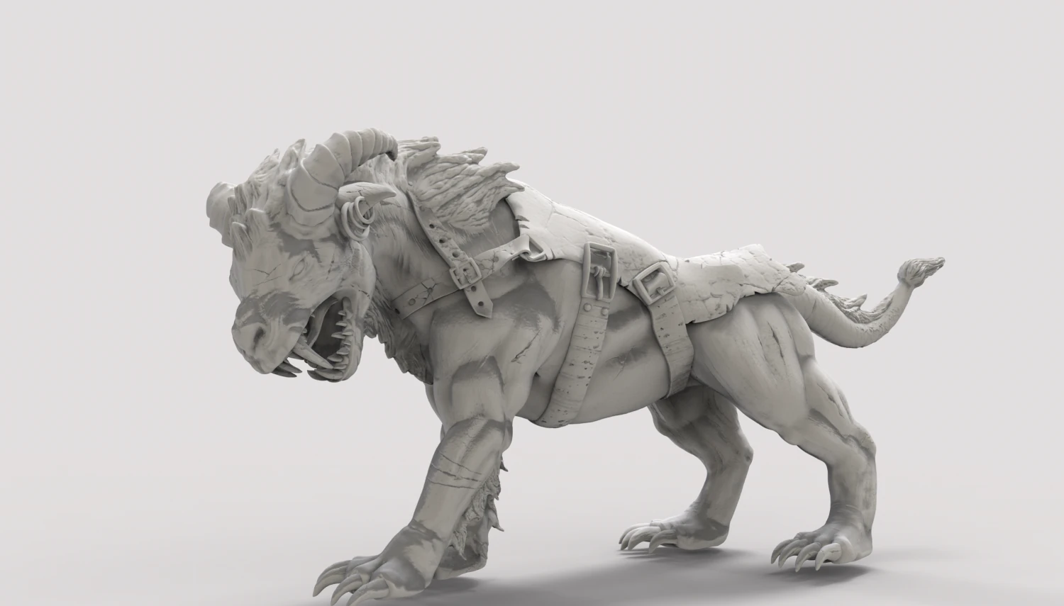 bestia felina 3D Print Model .c4d .max .obj .3ds .fbx .stl .blend 