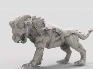 bestia felina 3D 프린트 모델