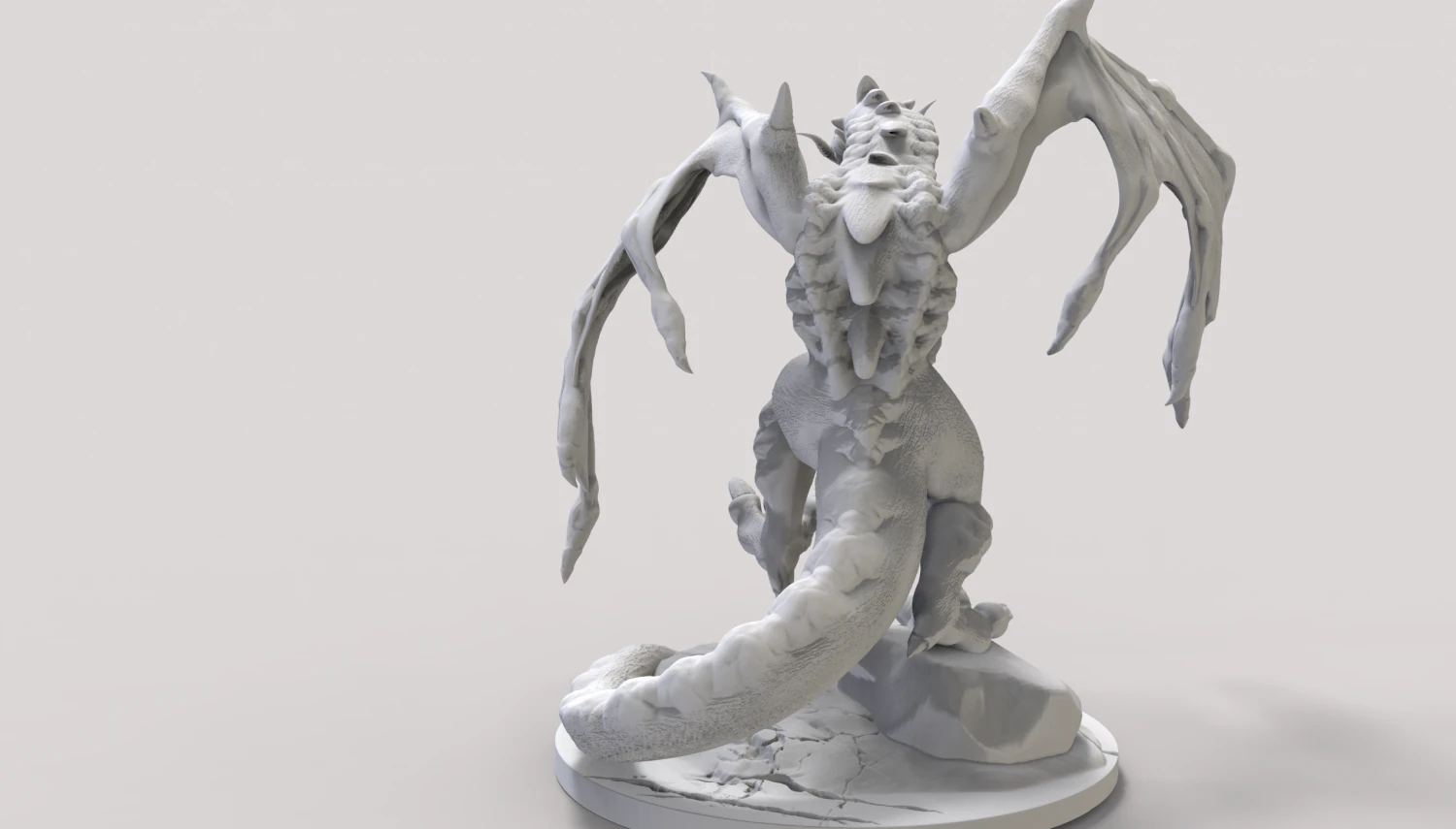 dragon en stl 3D Print Model .c4d .max .obj .3ds .fbx .stl .blend