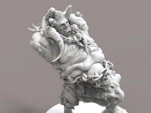 orco mole en stl Model Cetak 3D