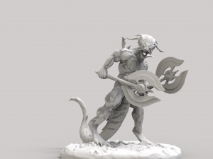 hombre lagarto en stl 3D Print Model