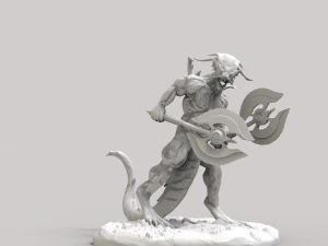 hombre lagarto en stl Modelo de impresión 3D