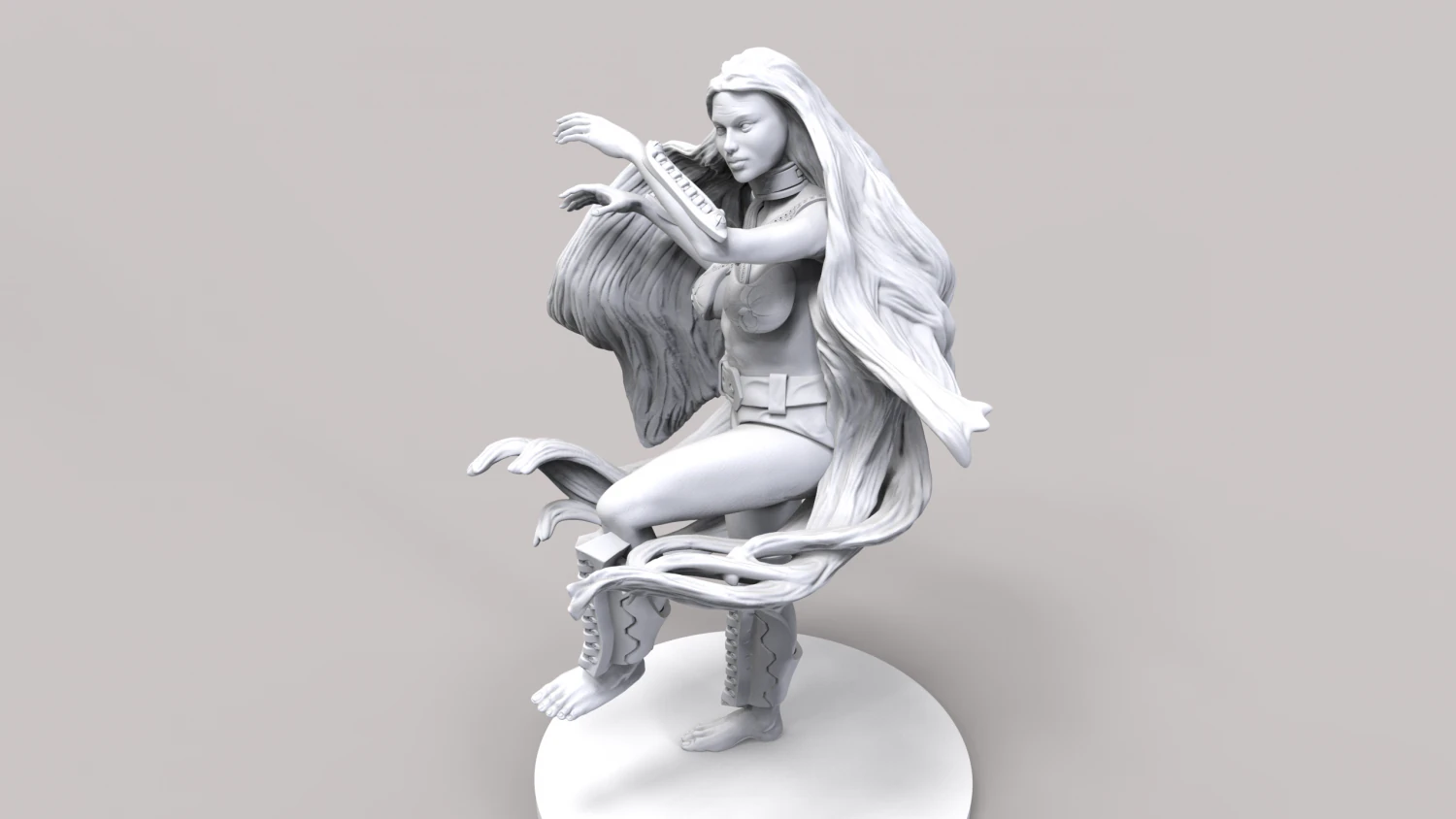 heroina en stl 3D Print Model .c4d .max .obj .3ds .fbx .stl .blend