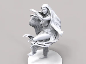 hero&iacute;na en stl Modelo de impresión 3D