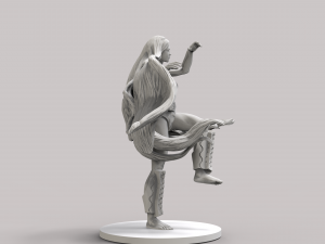 heroina en stl 3D-printmodel