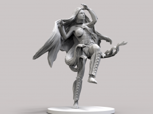 heroina en stl 3D-printmodel