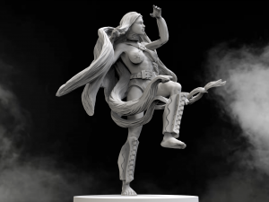 heroina en stl 3D-printmodel