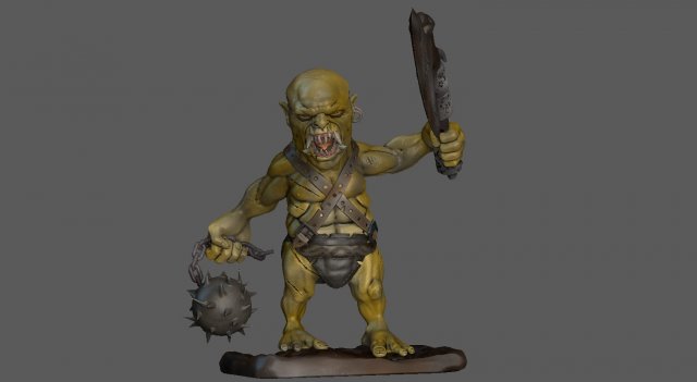 orco cabezon en stl 3Dプリントモデル .c4d .max .obj .3ds .fbx .stl .blend 
