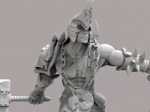 orco guerrero en stl 3D प्रिंट मॉडल