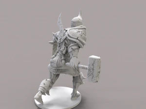orco guerrero en stl 3D Print Model