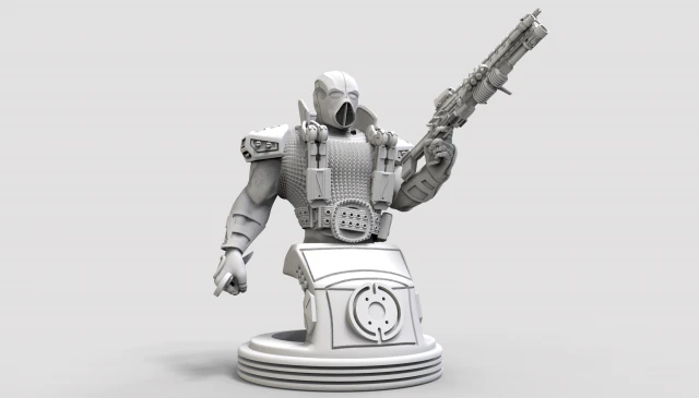 pistolero gal&aacute;ctico en stl Modelo de impresión 3D .c4d .max .obj .3ds .fbx .stl .blend 