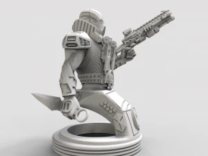 pistolero gal&aacute;ctico en stl Modelo de impresión 3D