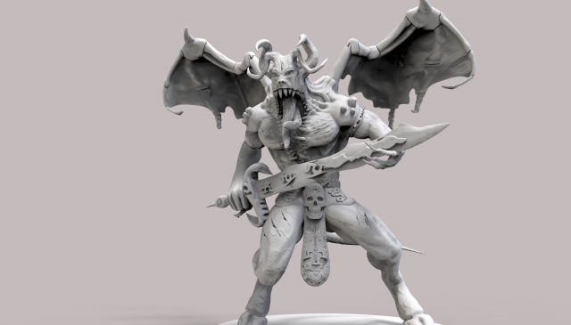 principe demonio en stl 3D Print Model .c4d .max .obj .3ds .fbx .stl .blend