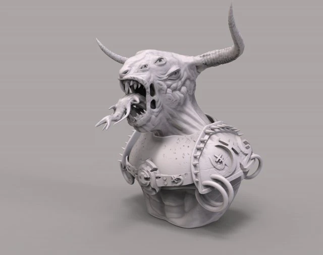 criatura salida del infierno en stl 3D Print Model .c4d .max .obj .3ds .fbx .stl .blend 