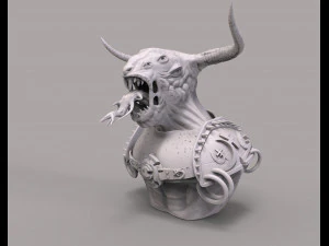 criatura salida del infierno en stl Modelo de impresión 3D