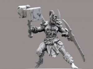 orco destructor en stl Model Cetak 3D