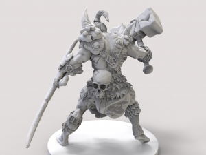 orco destructor en stl Model Cetak 3D