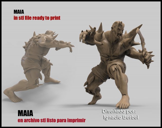 orco maia 3d stl 3D Print Model .c4d .max .obj .3ds .fbx .stl .blend 