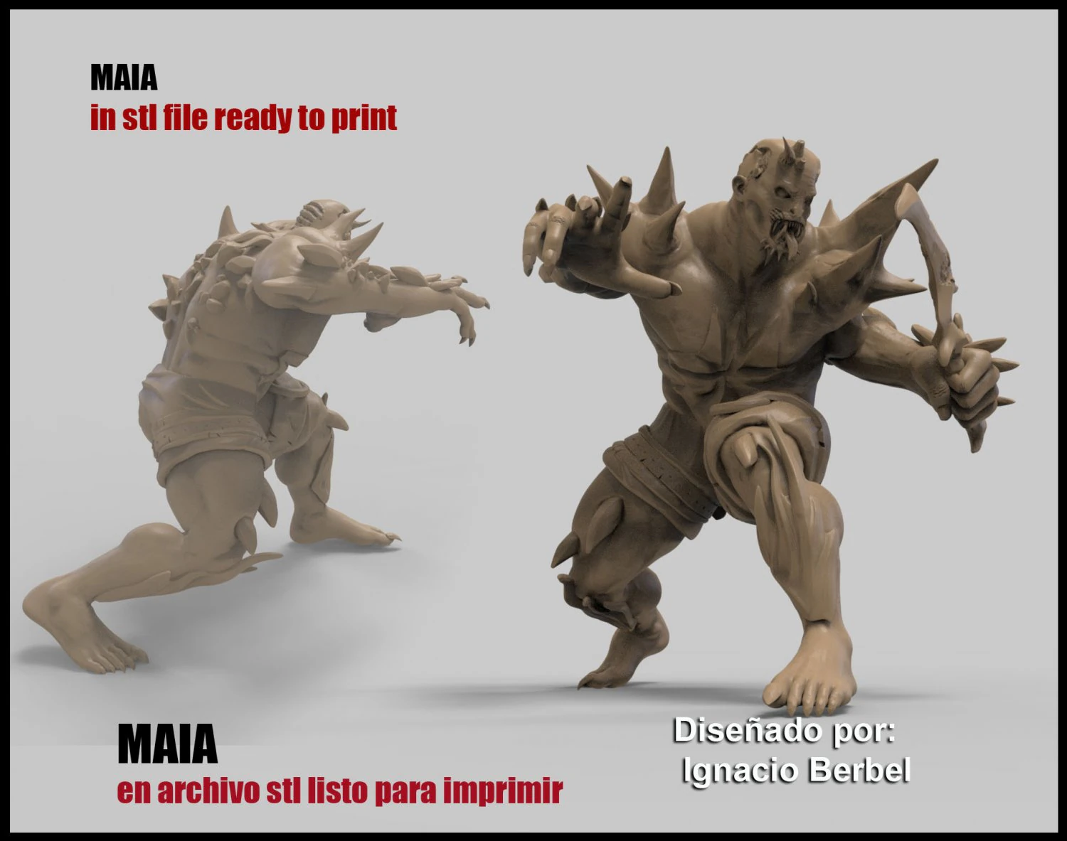 orco maia 3d stl 3D Print Model .c4d .max .obj .3ds .fbx .stl .blend 