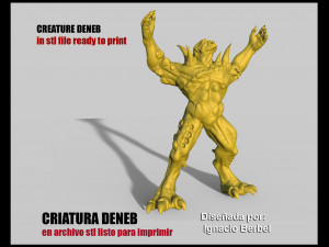 pack de 3 criaturas en archivo stl 3D Model