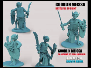 gooblin meissa en archivo stl Modelo de impresión 3D