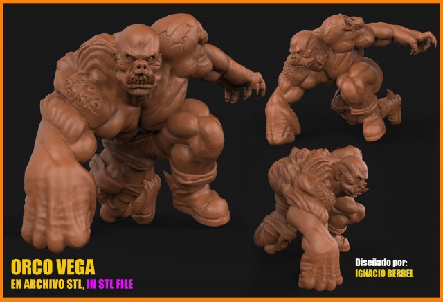 orco vega en stl Modelo de impresión 3D .c4d .max .obj .3ds .fbx .stl .blend 