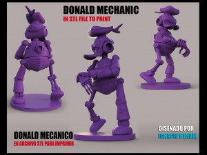 donald mecanico stl 3D Print Model