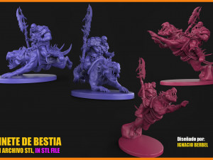 orco jinete de bestias 3D Print Model