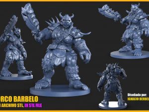 pack de 3 orcos stl 3D Print Model